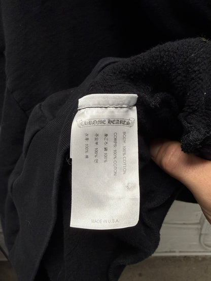 Chrome Hearts ‘Script Logo’ Fuck You Hood Black Drawstring Hoodie