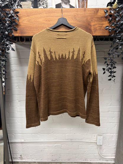 Vintage 90s Jean Paul Gaultier ‘Objet’ Treeline Knit Sweater