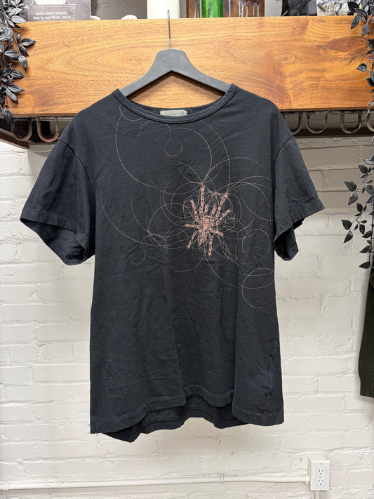 Yohji Yamamoto Pour Homme ‘Spider in the Web’ Black Graphic T-Shirt