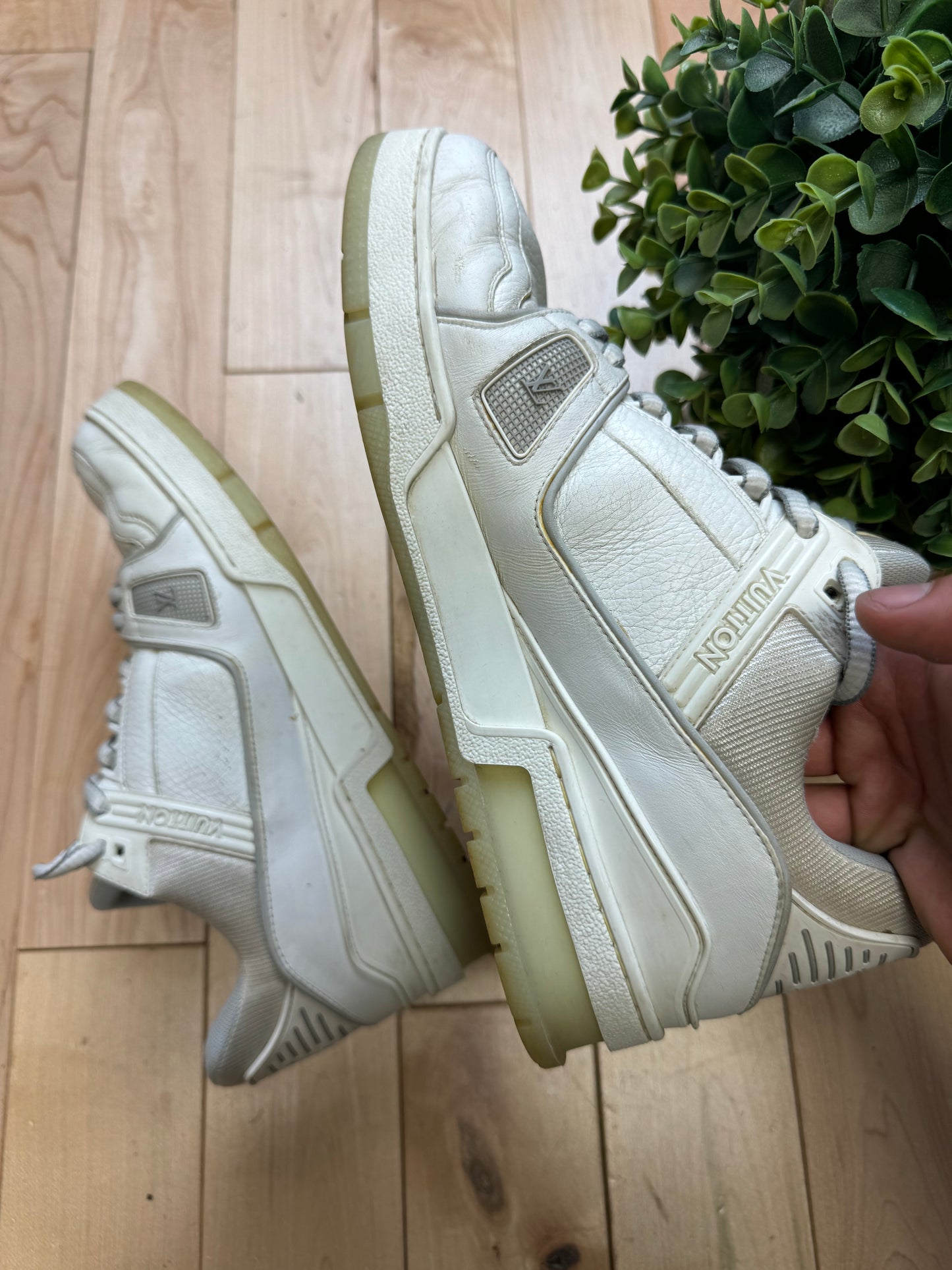 Louis Vuitton LV Trainer White Low Top Sneakers