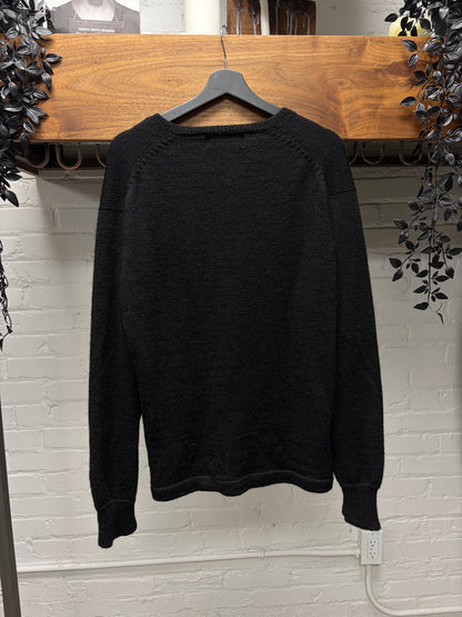 Vintage 90s Comme Des Garçons Homme Zip-Up Knit Bomber Sweater