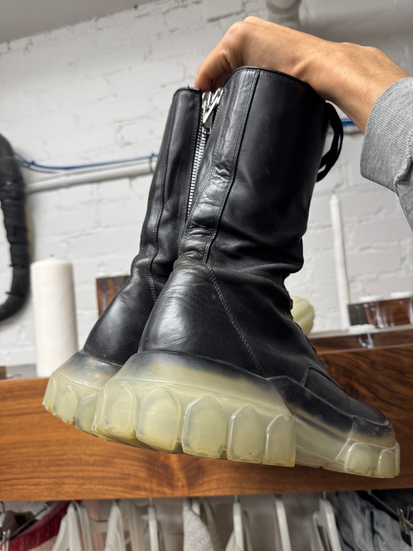 AW2018 Rick Owens ‘Sisyphus’ Tractor Combat Boots