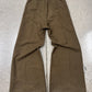 Rick Owens Mainline ‘Bela’ Heavy Wool ‘Bean’ Brown Wide Leg Pants