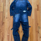 PPFM Denim Double Skull Boiler Suit