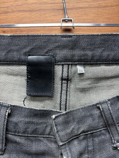 Dior Homme Distressed Black Knee Blowout Skinny Jeans