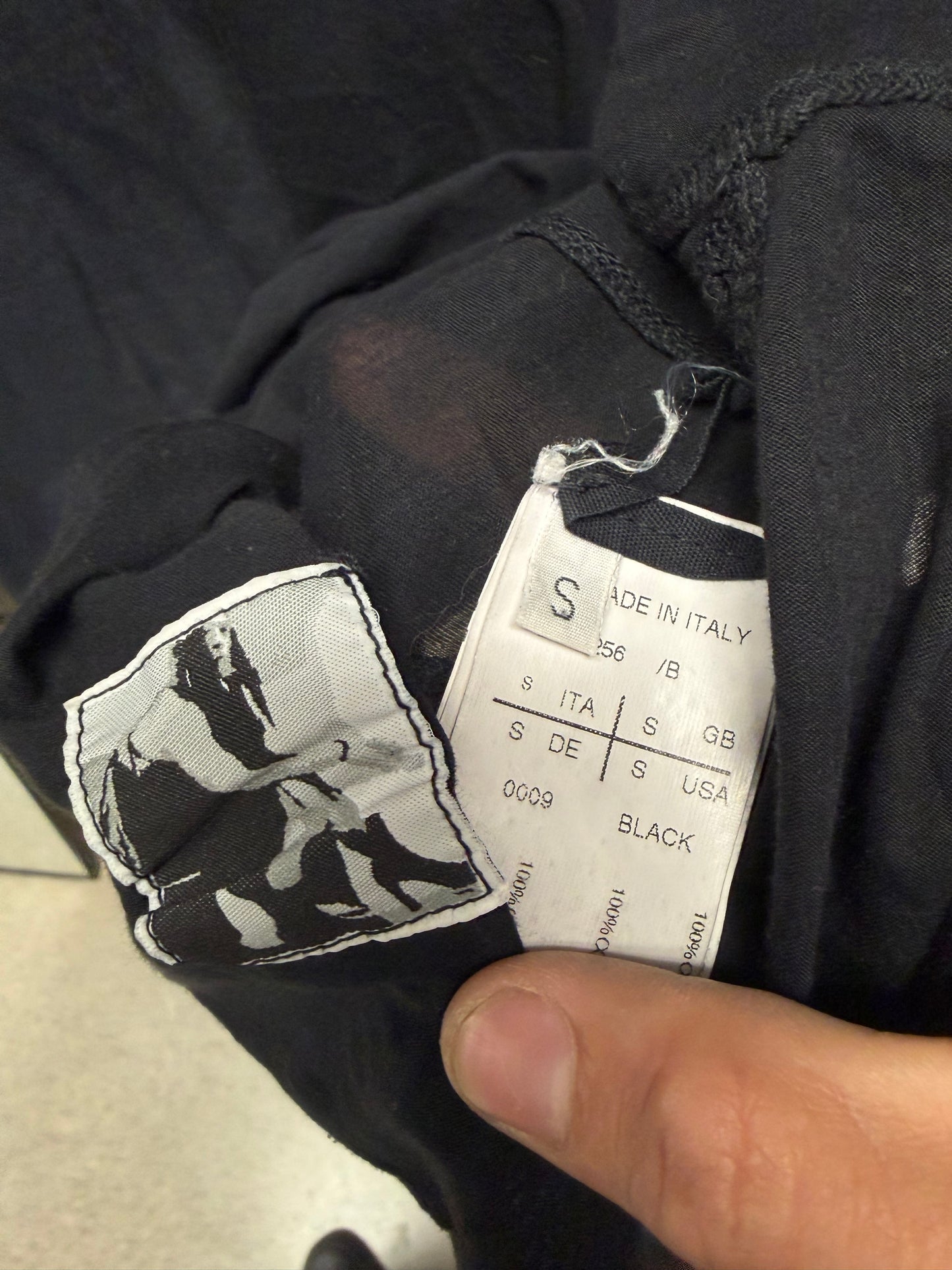 AW2008 Rick Owens ‘Stag’ Sheer Black ‘Level’ Tank Top