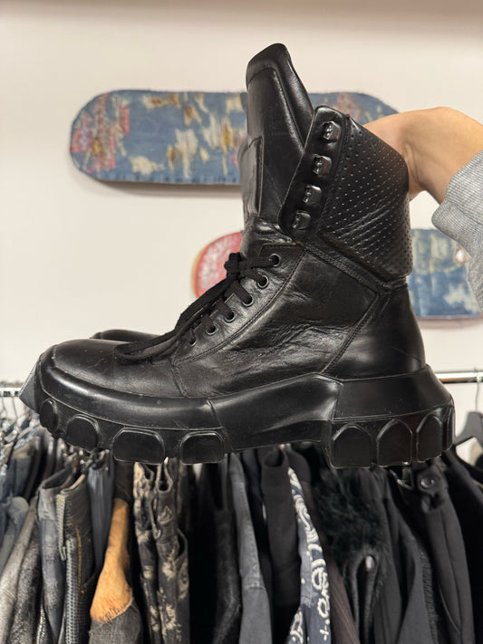 SS2019 Rick Owens ‘Babel’ Tractor Hiking Boots