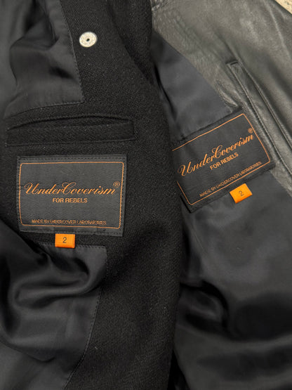 AW2007 Undercover 2 Piece Hybrid Leather Jacket