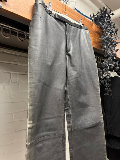 AW2001 Carol Christian Poell Horse Leather Object Dyed Slim/Straight Cut Trousers