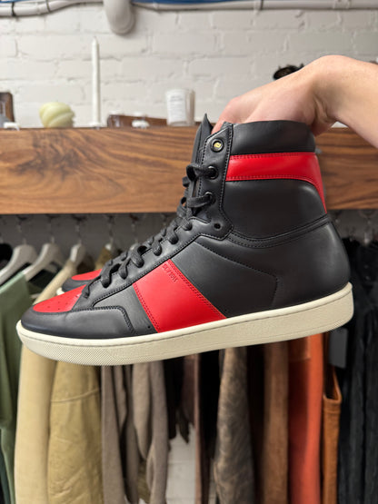 Saint Laurent ‘SL/01’ Court High Leather Trainers