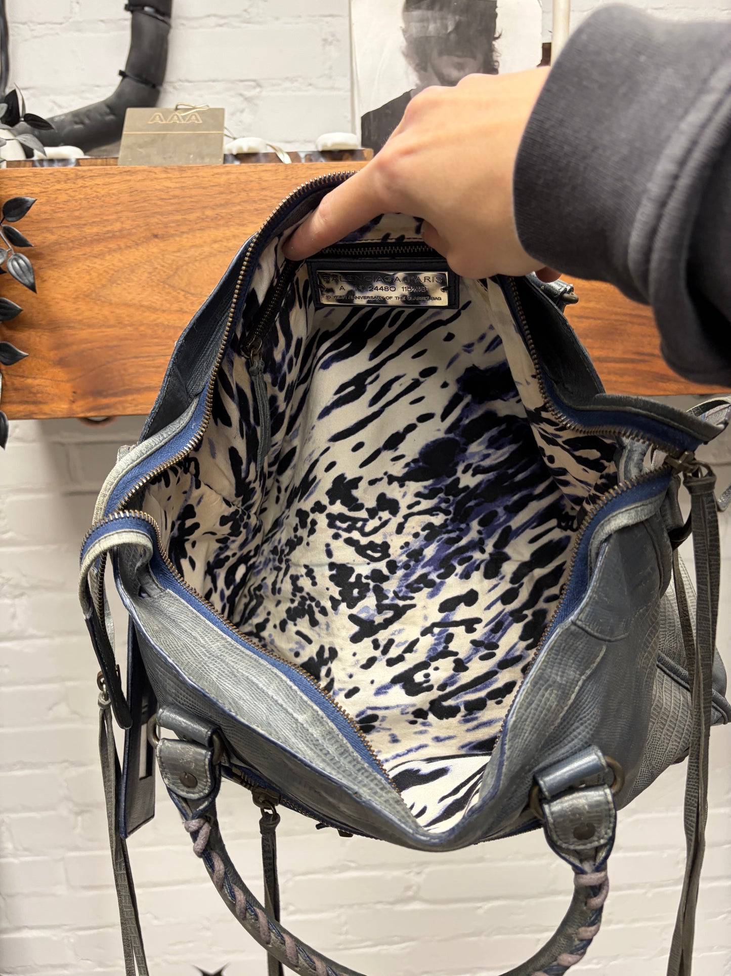 2011 Balenciaga ‘10 Year Anniversary’ Lizard Leather ‘City’ Bag