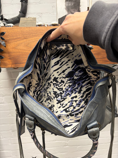 2011 Balenciaga ‘10 Year Anniversary’ Lizard Leather ‘City’ Bag