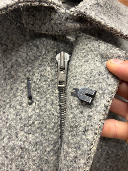 AW2004 Carol Christian Poell Grey Wool Fencing Jacket