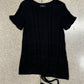 Y’s by Yohji Yamamoto Black Tassel T-Shirt