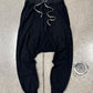 Rick Owens DRKSDHW Black Heavy Cotton ‘Pod’ Drop Crotch Sweatpants