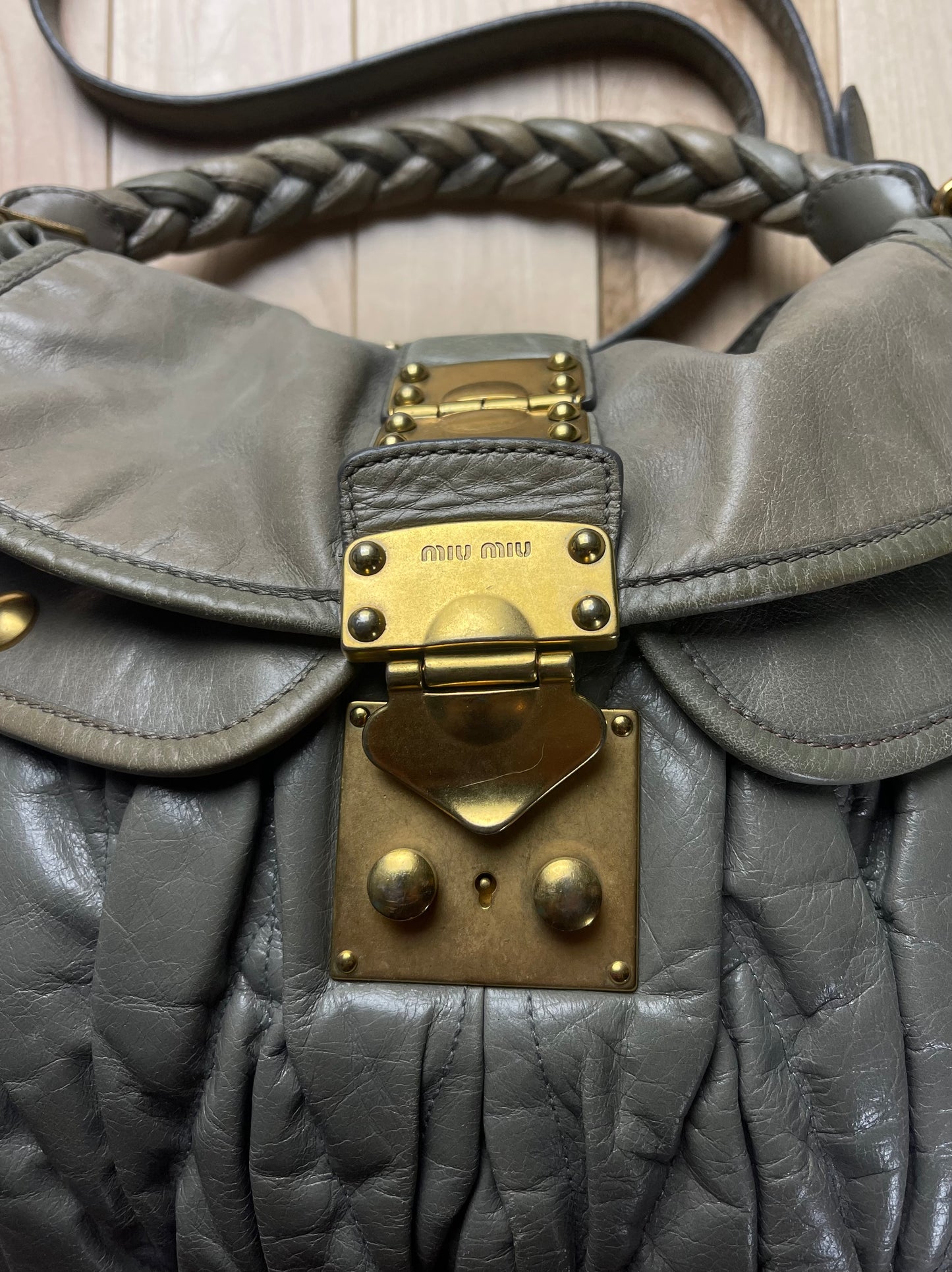 Miu Miu Matalessé Nappa Leather Crossbody/Shoulder Bag