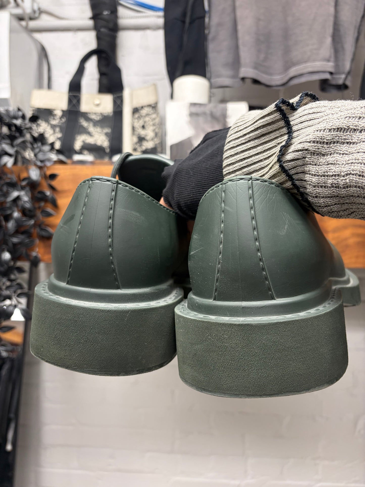 Balenciaga ‘Steroid’ Military Green Oversized Derbys