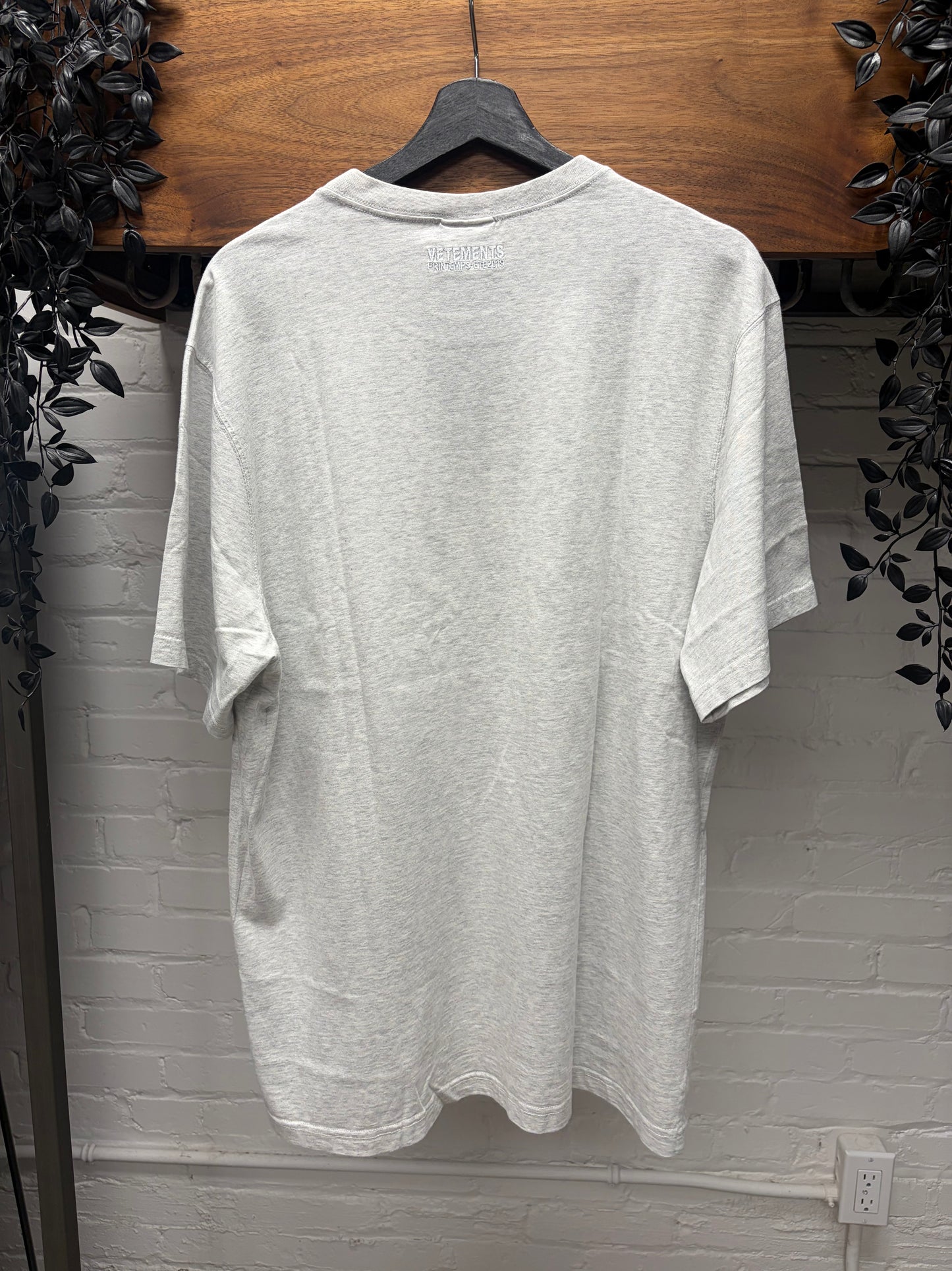 SS2019 Vetements ‘Georgia’ Grey Short Sleeve Shirt