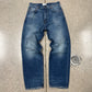 2021 Balenciaga Blue Washed Heel Bite Denim