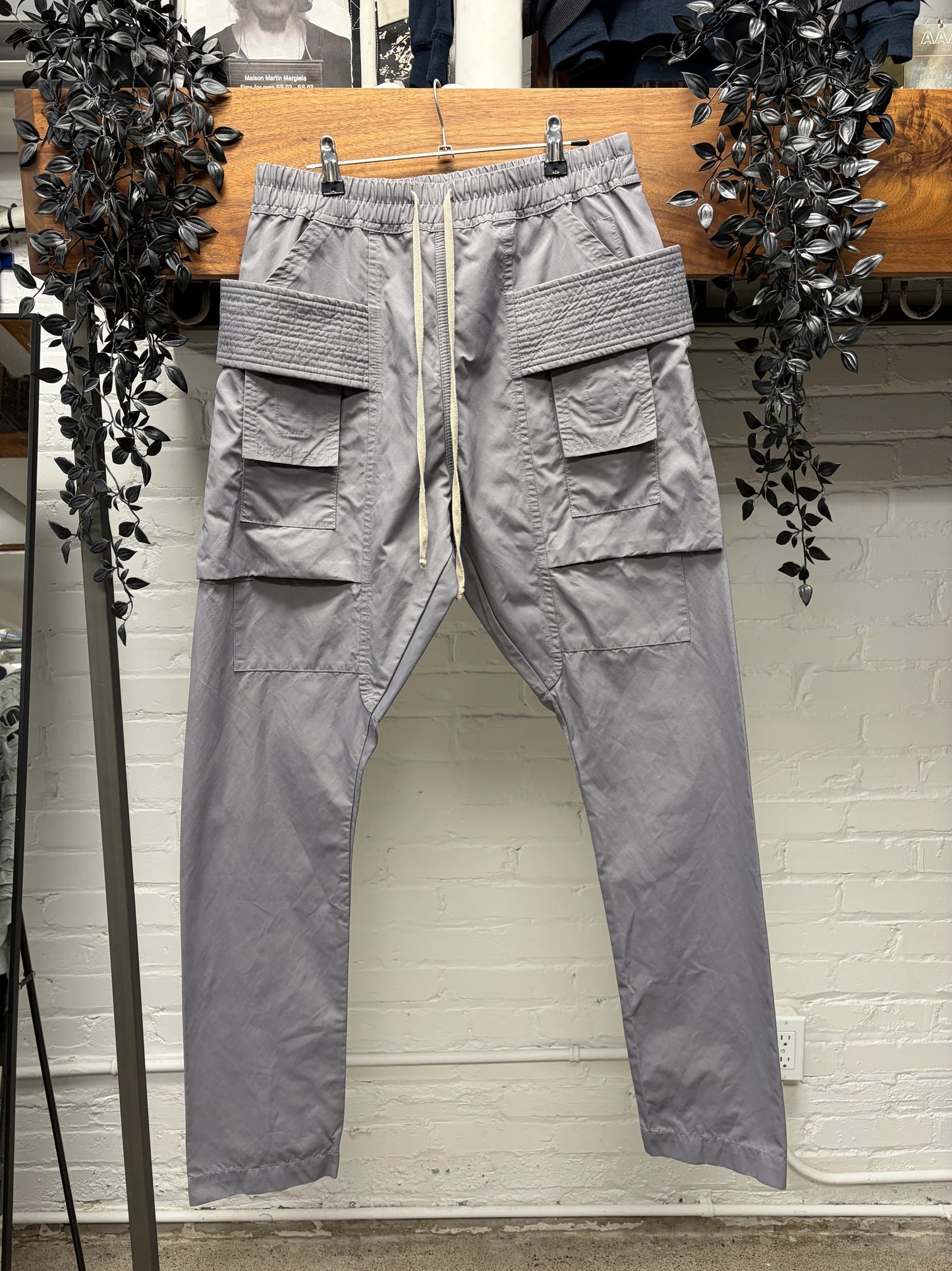 2018 Rick Owens ‘Creatch’ Blu/Grey Drawstring Pants