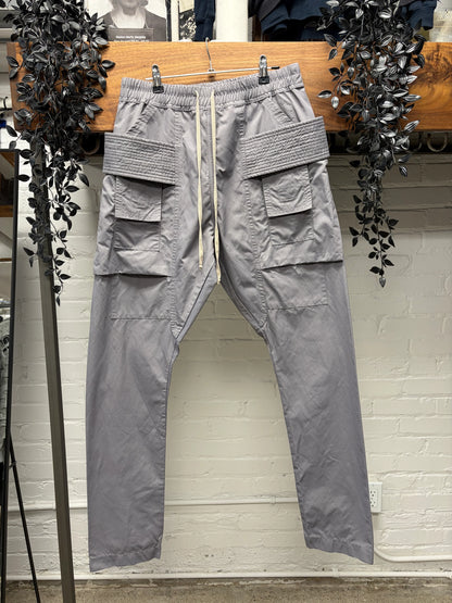 2018 Rick Owens ‘Creatch’ Blu/Grey Drawstring Pants
