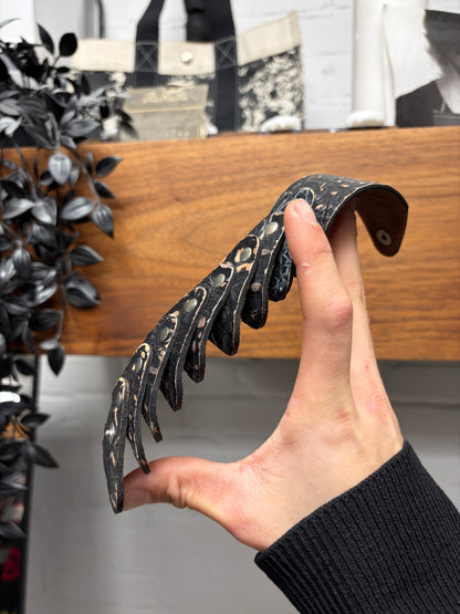 Maison Martin Margiela ‘Leather Scales’ Stacked Snap Bracelet