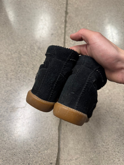 Isabel Marant ‘Bobby’ Black/Gum Sole Wedge Sneakers