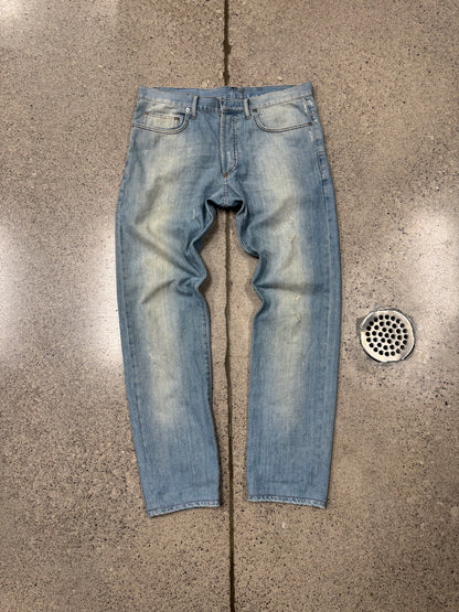 Dior Homme ‘Light Wash’ Blue Distressed Skinny Denim