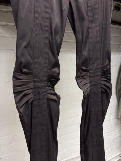 AW2004 Gucci by Tom Ford Runway Ruched ‘Biker Knee’ Skinny Cut Trousers