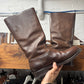 Maison Margiela ‘Roper’ Brown Leather High Cut Riding Boots