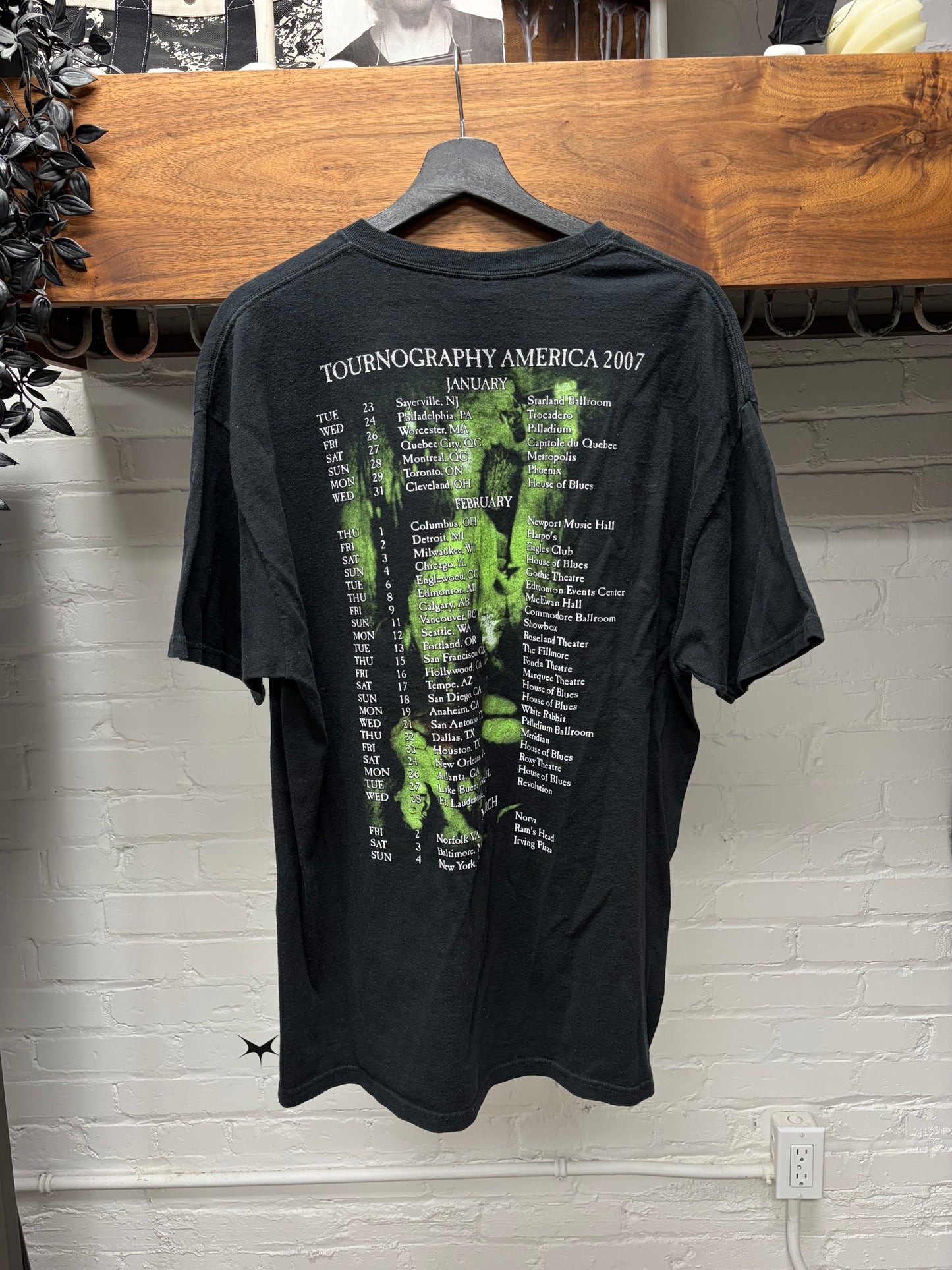 Vintage 2007 Cradle of Filth ‘Tournography’ Faded Black Band T-Shirt