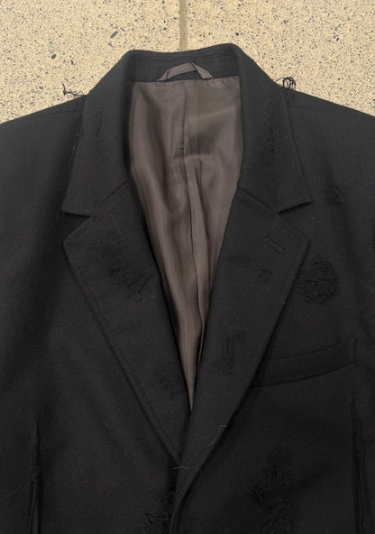 Doublet Recycled Wool ‘Damaged’ Blazer Coat 25/79