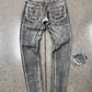 SS2010 Rick Owens ‘Gravel’ Geometric Grey Slim/Skinny Denim