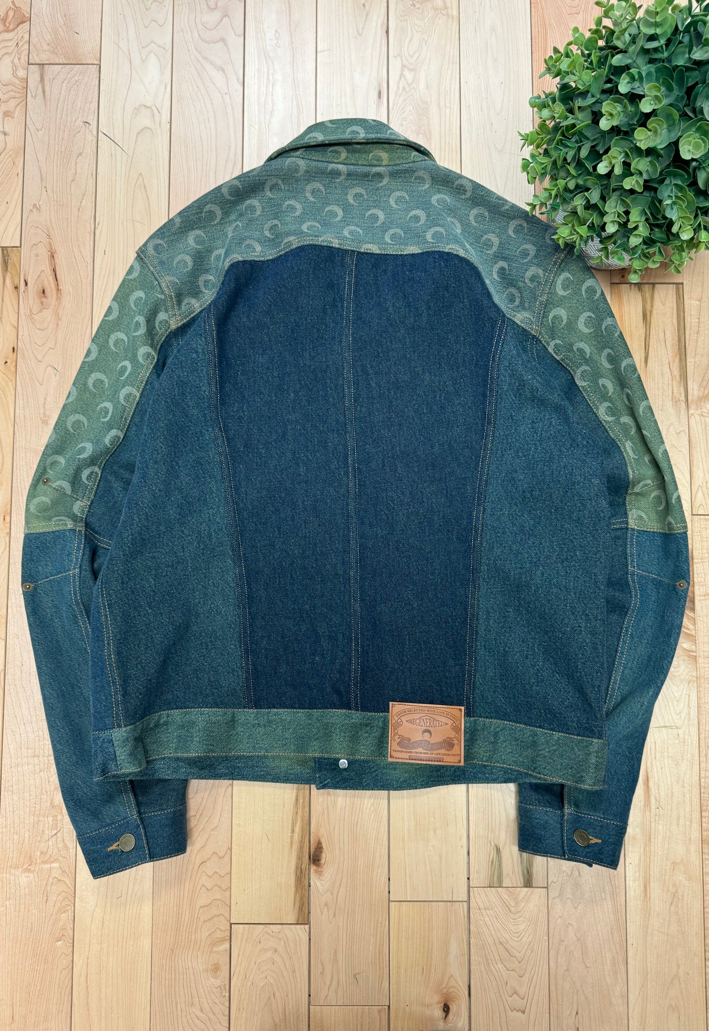 Marine Serre ‘Crescent Moon’ Monogram Denim Jacket