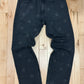 Martine Rose ‘R’ Logo Washed Black Wide Cut Denim