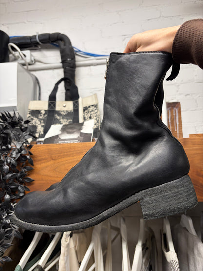 Guidi ‘PL2’ Black Horse Leather ‘Front Zip’ Boots Boots