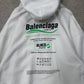 Balenciaga ‘Recycling’ White Pullover Hoodie