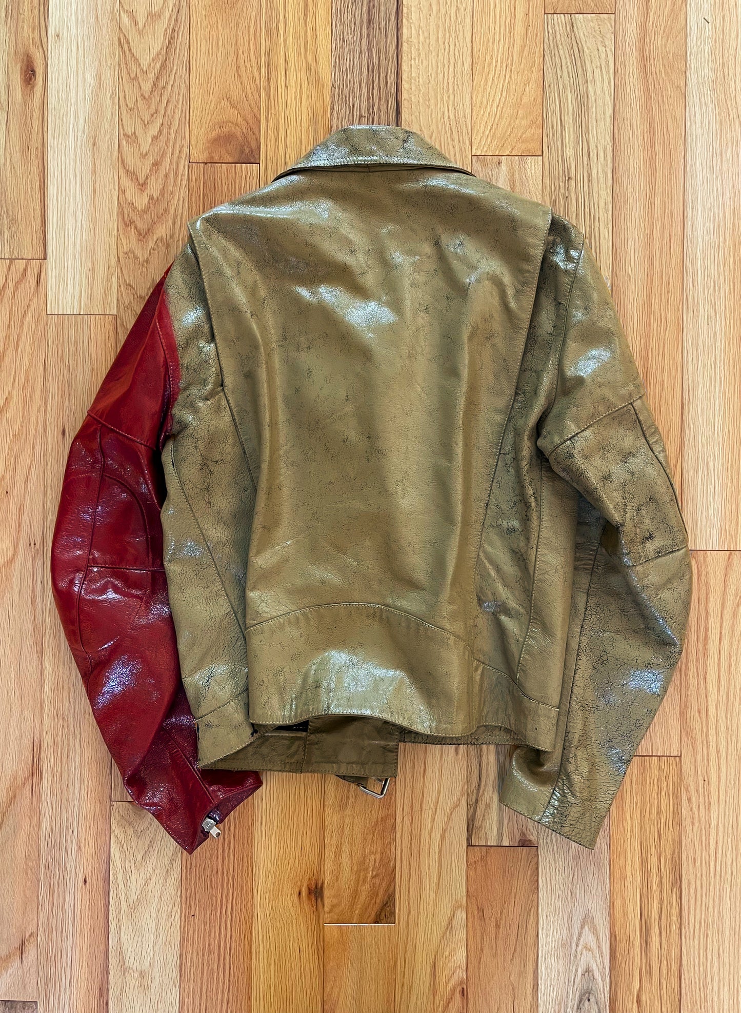 SS2007 Maison Margiela Artisanal Hand Painted Leather Jacket