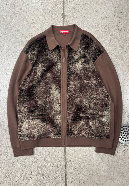AW2022 Supreme Faux Fur Zip Up Sweater