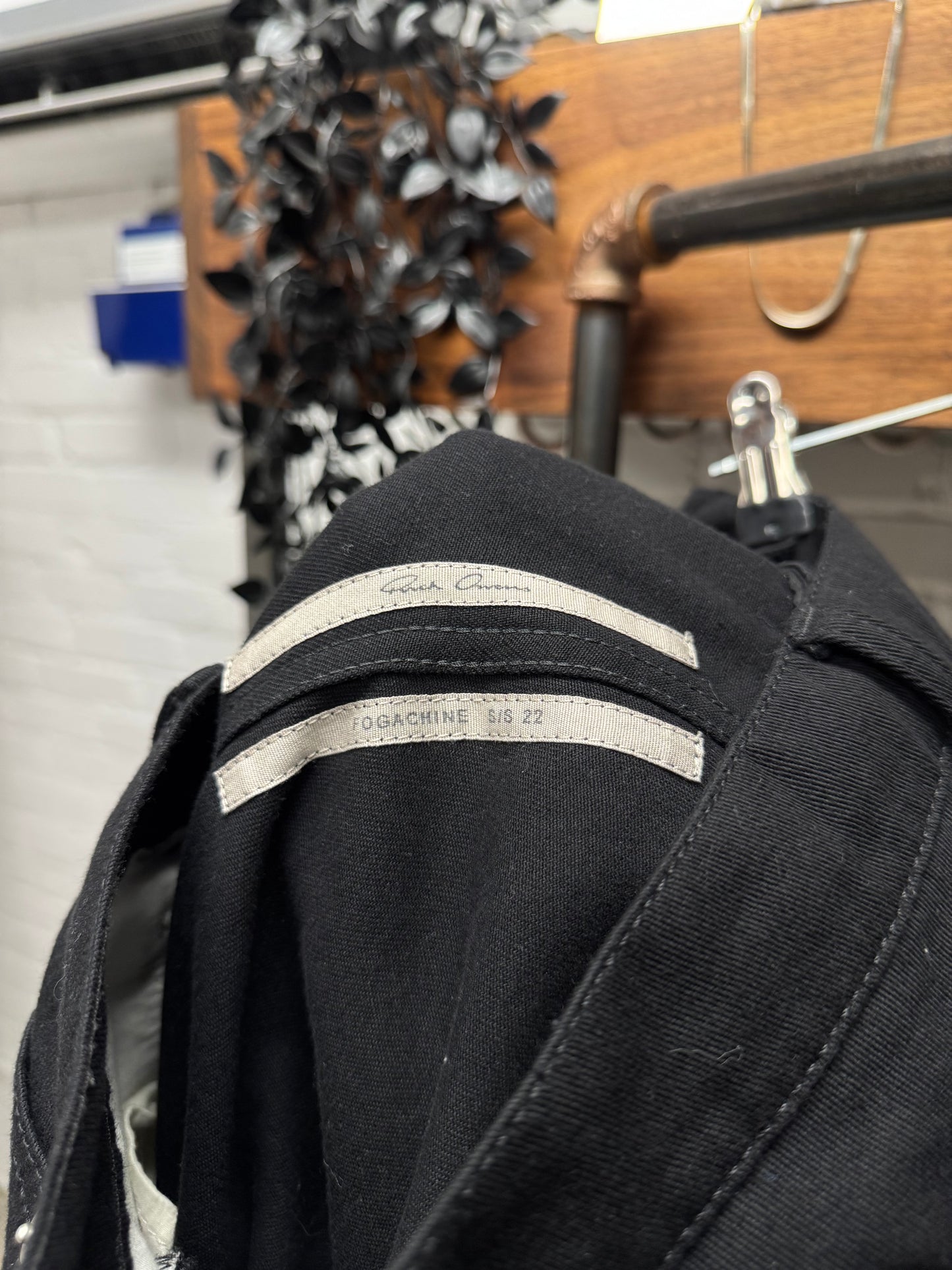 SS2022 Rick Owens ‘Fogachine’ Banana ‘Bolan’ Zip Flared Leg Pants