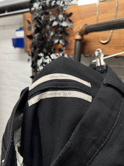 SS2022 Rick Owens ‘Fogachine’ Banana ‘Bolan’ Zip Flared Leg Pants