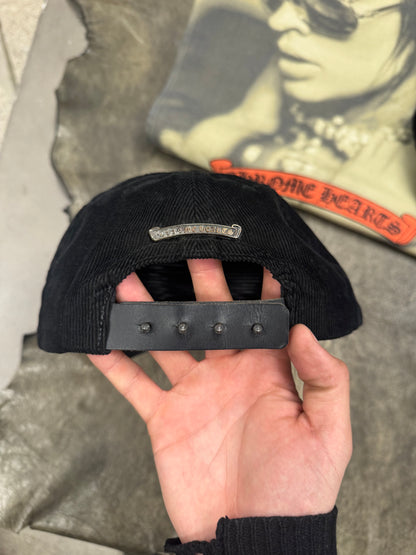Chrome Hearts ‘Dagger’ Corduroy/Leather Strapback Trucker Hat