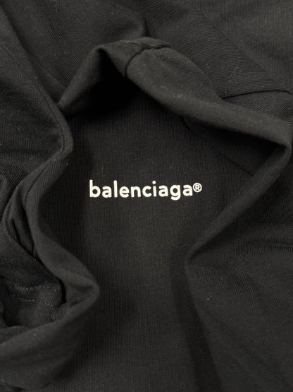 Balenciaga ‘Archetype’ Logo Black T-Shirt