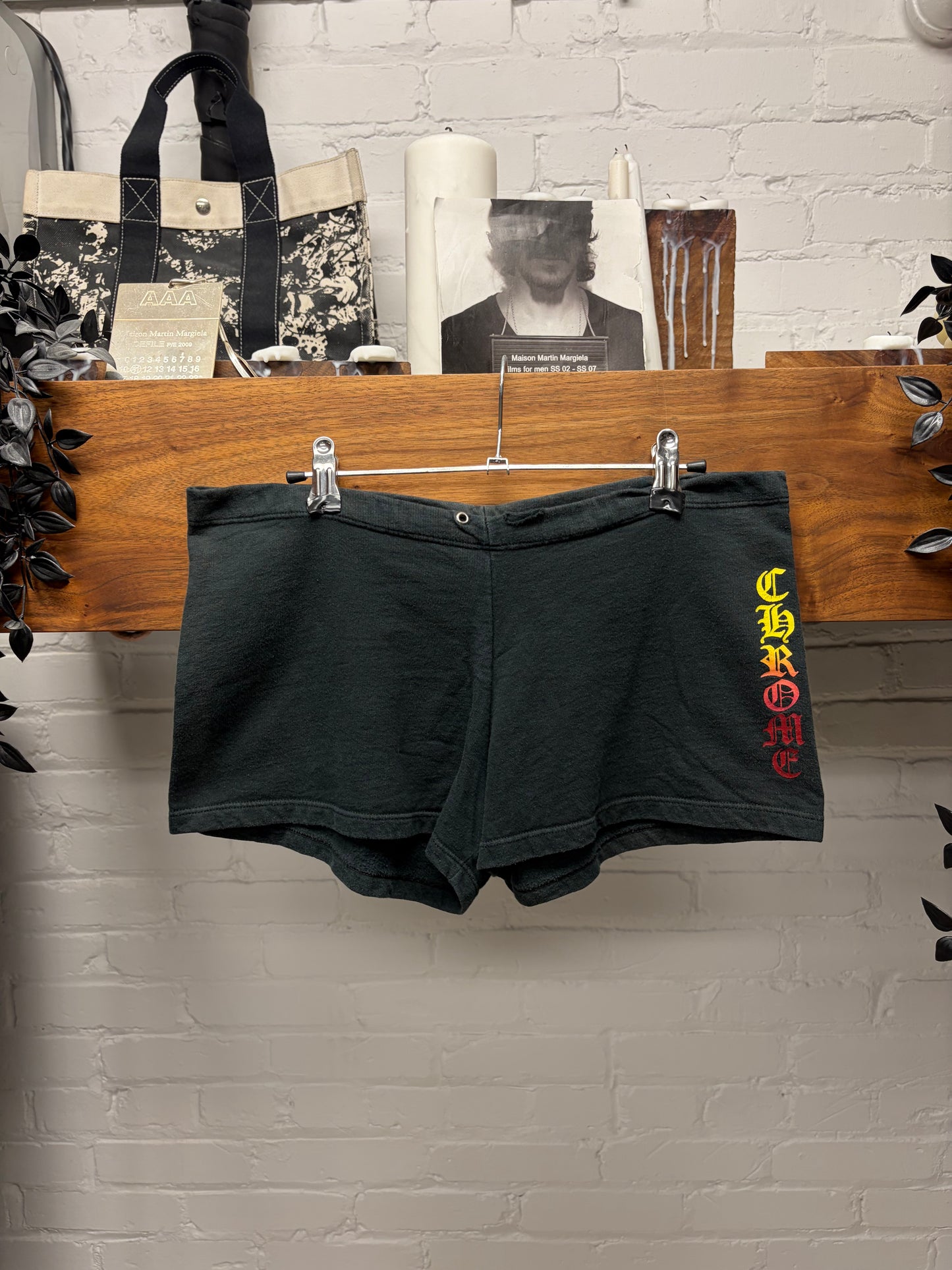 Vintage 90s Chrome Hearts Womens Cotton Shorts