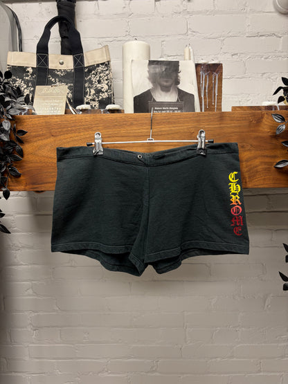 Vintage 90s Chrome Hearts Womens Cotton Shorts