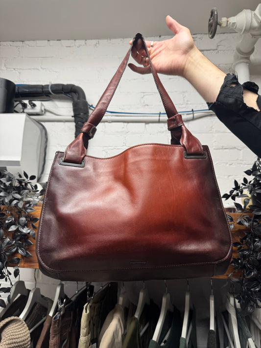 AW2002 Gucci by Tom Ford ‘Burnt Gradient’ Red Calfskin Leather Shoulder Bag