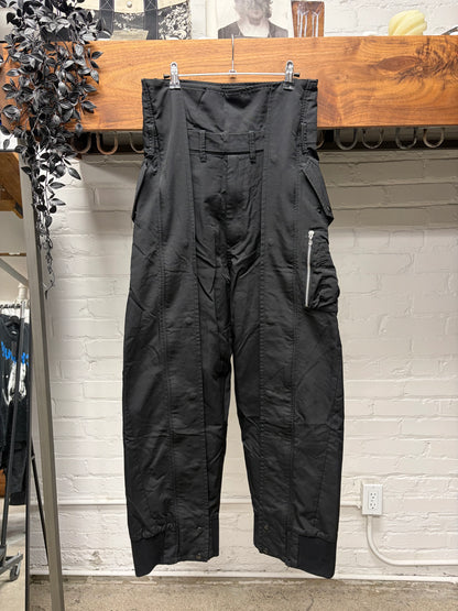 AW2017 Julius ‘Neuromantica’ Cotton/Nylon Black Cargo Pants