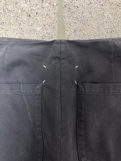 SS2010 Maison Margiela Brown Heavy Cotton Bootcut Pants