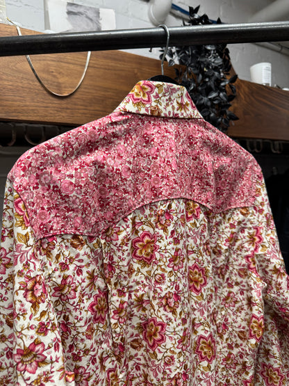 SS2003 Gucci by Tom Ford Pink ‘Western’ Pearl Button Snap Shirt