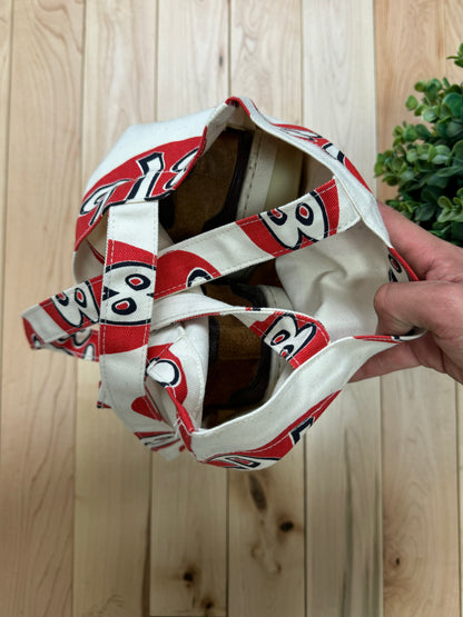 Kapital Mushroom ‘8TB’ Cream/Red Tote Bag